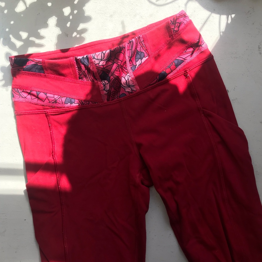 Lululemon red leggings